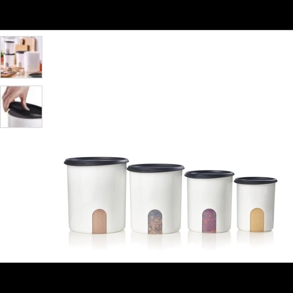 One Touch Four Canister Set . New.